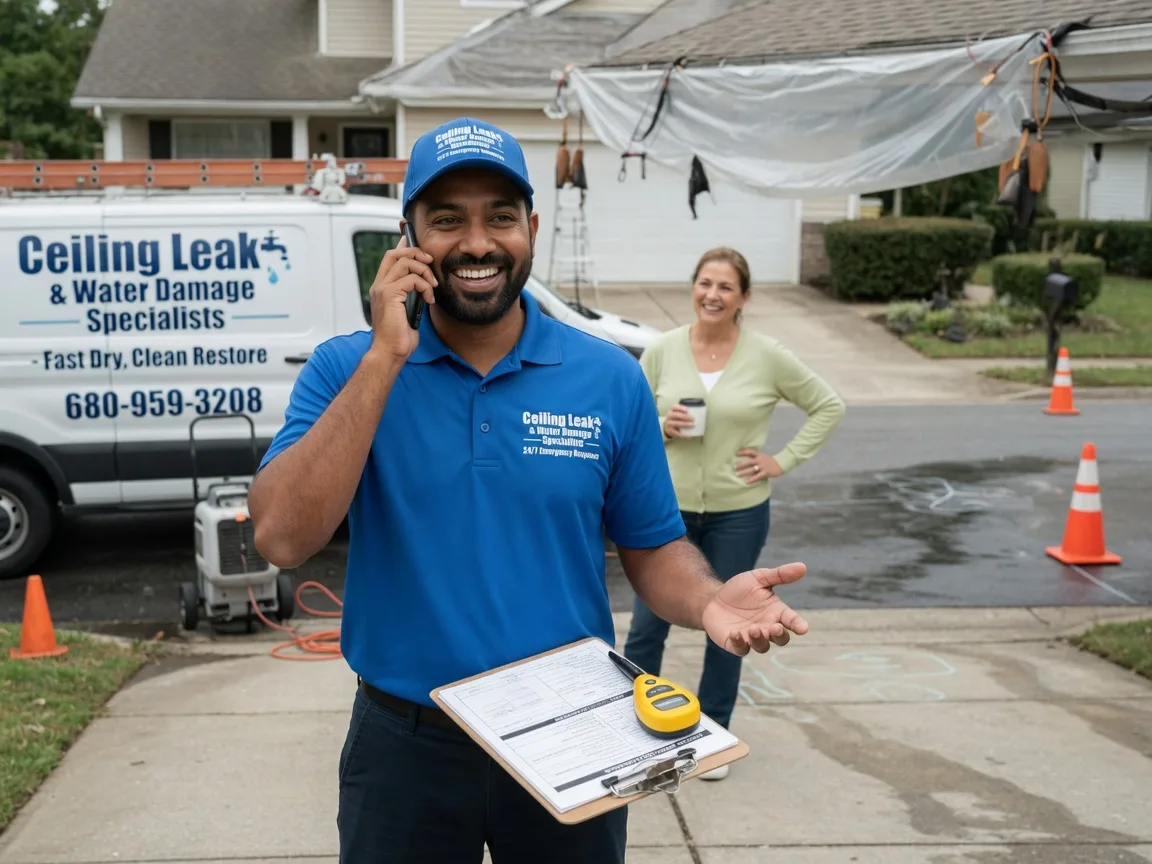 Ceiling Leak Cleanup Wilsonville, IL FAQs